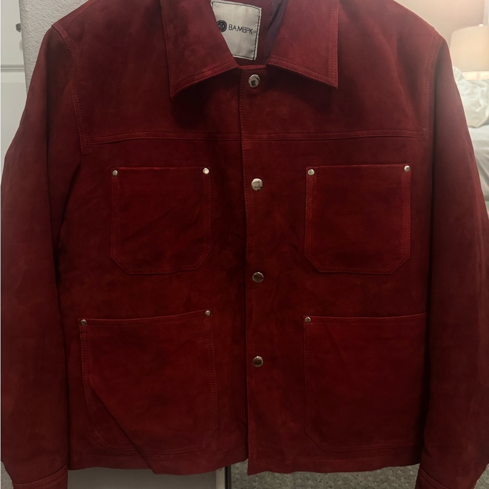 Red Suede Men's Jacket